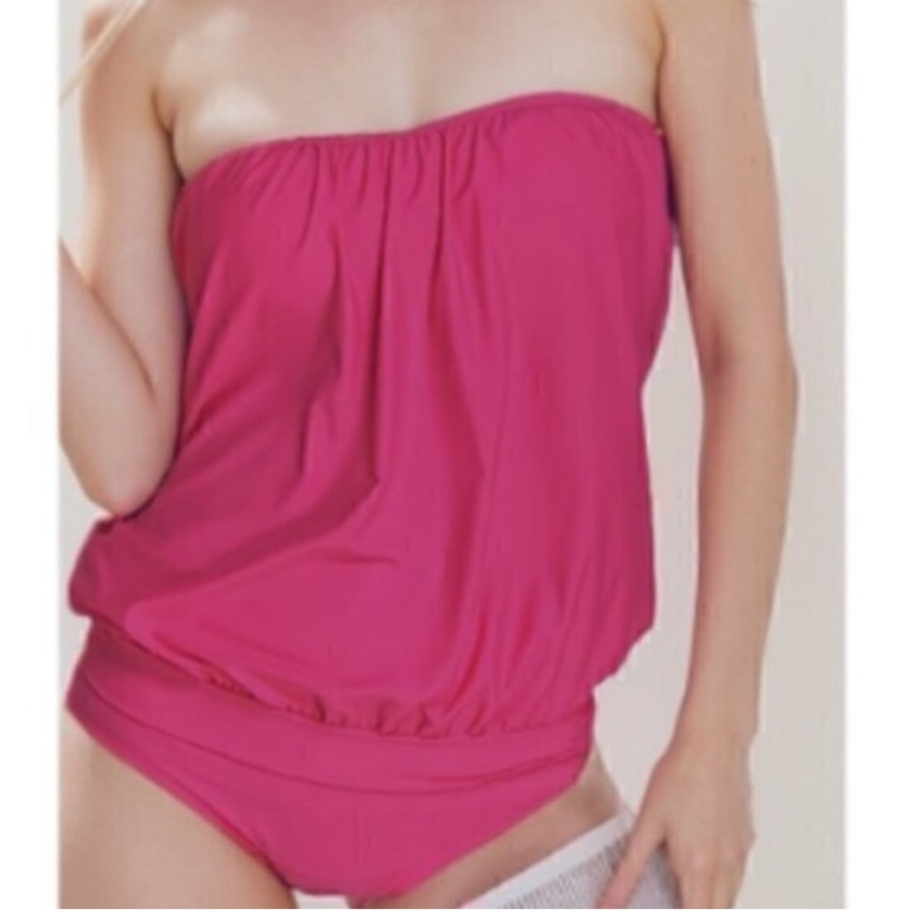 Strapless Bandeau One Piece Swimsuit